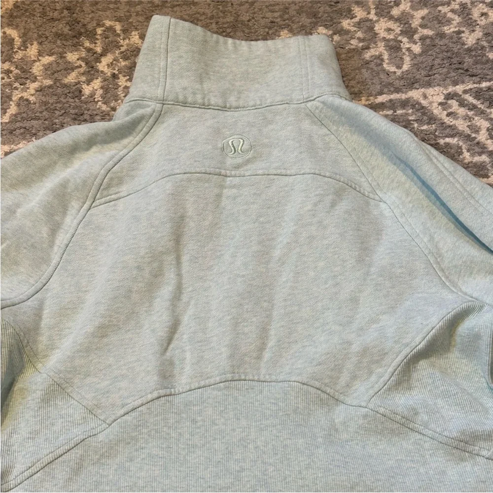 Lululemon oversized funnel neck scuba in Heathered Delicate Mint - Picture 2 of 2